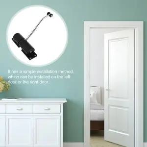 자동 도어 클로저 1세트 헤비 듀티 스톰 스크린 자동 닫힘 메커니즘 저소음 맥세이프 스프링 닫힘 키트 가