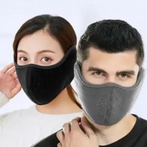 (옵션 블랙)방한마스크 귀마개 안면 마스크 겨울 등산 바라클라바