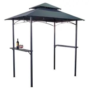 야외지붕 벤치 정자 원목 의자 테라스 원두막 레드 공원