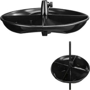 Geelin 21인치 야외용 플라스틱 새 씨앗 캐처 트레이 야외 뒷마당 정원 포함되지 않은 벌새 모이통 탈착식