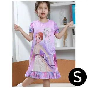 [하프클럽/]아동용 핑크 원피스 실내복 반팔 디자인 S 어린이