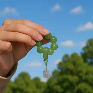 [하프클럽/]염주 손가락 부적 수제 싱잉볼 108배 합장주 미니 빨간 진주 굿즈