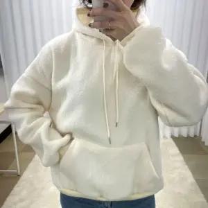 겨울 따뜻한 티셔츠 베이직후드티 여성 편한 여자후드티 심플 후리스 도톰