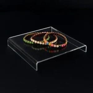 [하프클럽/]진열대 정사각 ㄷ형 아크릴 진열대 180x180x40mm 디피용진열