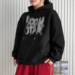 겨울 힙한 후디 그래피티 가을 배색후드 뉴기모 여성 기모후드 오버핏