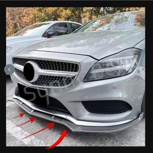 - 메르세데스 호환-벤츠 호환 CLS 클래스 C218 X118 AMG 프론트 범퍼 립 스포일러 바디 키트 외장 액세서리