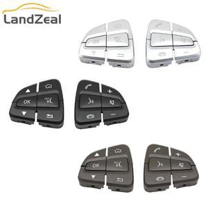 W205 블랙실버모카 스티어링 휠 볼륨 휴대폰 메르세데스 호환 C GLC 클래스 14-18 15-19 용 다기능 스위치