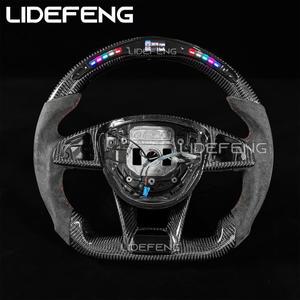 맞춤형 LED 탄소 섬유 스티어링 휠 벤츠 호환 메르세데스 호환 AMG CLA GLC GLS GLE C63 E63 W176 W205 W21
