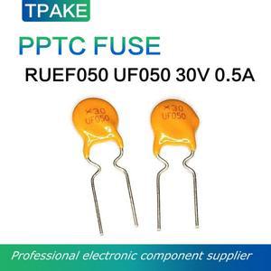100피스 RUEF050 30V 0.5A 500mA PPTC 재설정 가능 퓨즈 서미스터
