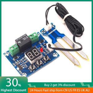 XH-M214 12 볼트 토양 습도 센서 컨트롤러 관개 시스템 자동 급수 모듈 디지털 디스플레이