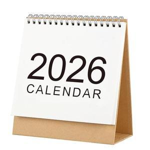 2026 미니 데스크 캘린더 월간 심플 스타일 플립 6 5인치 x 6인치 2025년 10월 2026년 12월