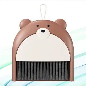 곰돌이 빗자루 쓰레받기 책상 미니 청소세트 (WFKC34I)