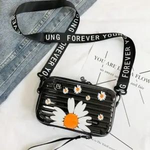 여행용 파우치 케이스 블랙 화장품 미니 하드 백 (WFKCQEZ)