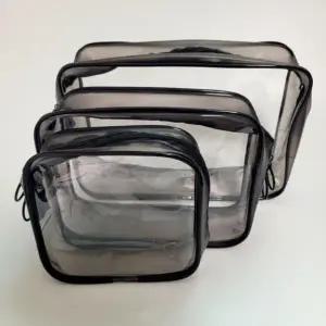 여행용 파우치 화장품 사각 캐리어 종 백 가방 미니 투명 정리 (WFKCQ7P)