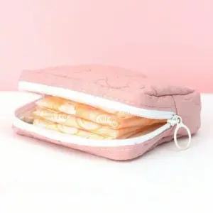 여행용 파우치 대 누빔 화장품 꽃모양 미니 가방 (WFKCQIP)