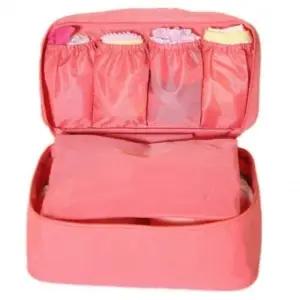 여행용 파우치 수납 공간 분리 악세사리 손잡이 속옷 포켓 멀티 영양제 (WFKCQHX)