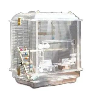 아크릴 앵무새장 날림장 투명 케이지 모란 애완 새집