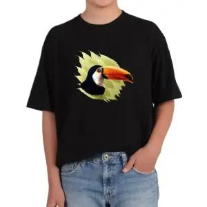 반팔티 토코투칸 열대새 큰부리새 다양한색상 전사이즈 (WFKC882)