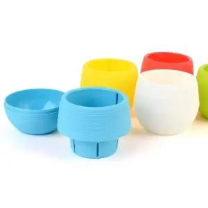 미니 컬러 플라스틱 화분 원형 중형 식물 실내용 (WFKD396)