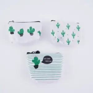 여행용 파우치 지갑 컬러 미니 선인장 색상랜덤 휴대용 동전 수납 (WFKE4PV)