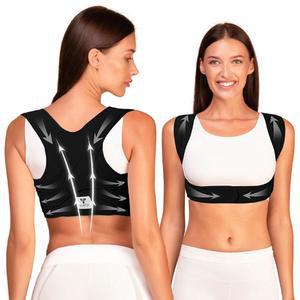 여성용 슬라나 백 브레이스 교정기 남성용 조절 및 목, 어깨 등 위쪽의 완화를 제공하는 허리 남성/블랙