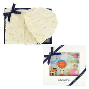 갤러리아 (말띠,출산,백일,아기외출복)로에미바디슈트+딸랑이5종세트(A11-126