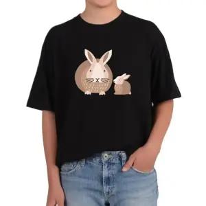오버핏반팔티 엄마토끼 아기토끼 래빗 다양한색상 전사이즈 (WFKC7KP)