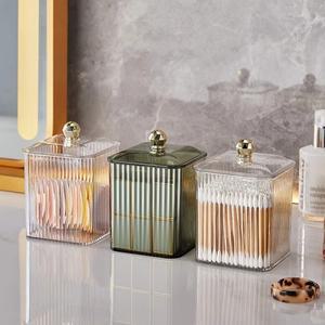 투명 면 보관함 데스크탑 드레서 립스틱 메이크업 박스 가정용 방진 잡화