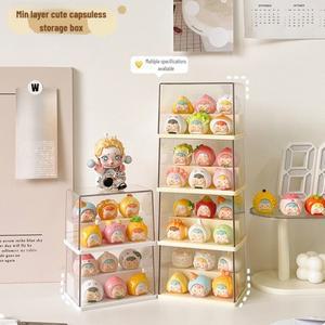 미니 그림용 아크릴 디스플레이 케이스 수집품  블라인드 박스 피규어용 투명 쌓을  보관