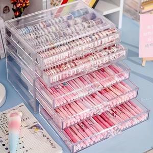 35 레이어 아크릴 서랍 책상 연필 홀더에 대 한 사무실  가정용 용품 캐디
