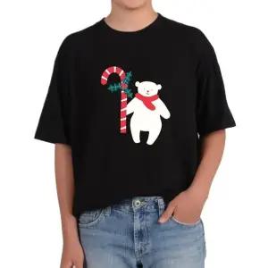 반팔티 북극곰 크리스마스 사탕 선물 다양한색상 전사이즈 (WFKC87C)
