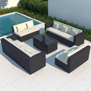 야외 라탄 테이블 세트 쇼파 디자인 테라스 야외 가든