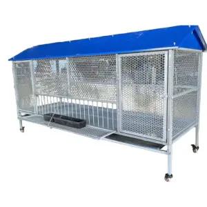 야외 닭장 토끼장 철제 조립식 울타리 케이지 원목 양계망