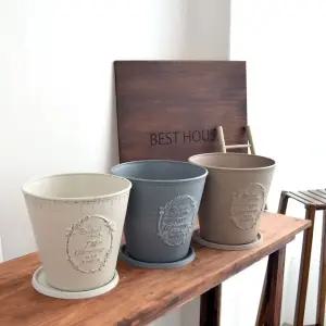 플라스틱 원형 기본 실린더형 27x22cm정원용품 분갈이화분 홈가드닝 식물키우기 꽃키우기 원예용 집들이선