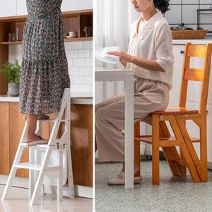사다리 의자 접이식 계단의자 낮은 의자겸용 간이계단 호두 4단 계단식 3단 폴딩 철제