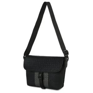 고품질 크로스 위빙 웨빙 스트랩 외출 서류 가방 블랙그레이 (WFKDXZI)