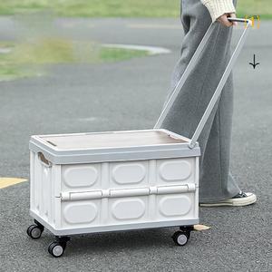 바퀴달린 캠핑 폴딩박스 카트 회전 바퀴달린집 바퀴 90TP그린 05 손수레