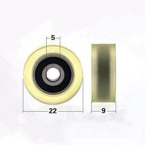 호환 플라스틱 코팅 베어링  PU 롤러 도르래 휠  625RS  5x22x9mm  10