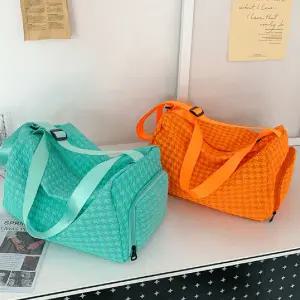 격자빅크로스백 여행 헬스 숄더 백 가방여행용가방 짐백 헬스가방 보부상