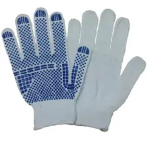 PVC 도트 장갑 면장갑 - 파랑 10켤레/작업/용/운전/포장/원예/운반/조립/캐시어/미끄럼방지/논슬립/다용도