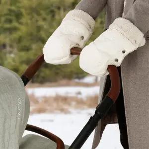 겨울 유모차장갑 탈부착형 베이지 손잡이 커버 핸드머프 방한 핸들 보온