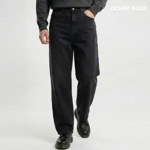 [디자이어로즈] 남자 사계절 허리밴딩 와이드 청바지