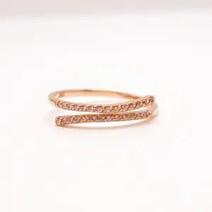 14k 웨이브 큐빅 반지 OPDLR1691