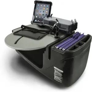 휴대폰 마운트 프린터 스탠드 및 태블릿 마운트가 포함된 AutoExec AUE49150 로드마스터 카 데스크 그레이