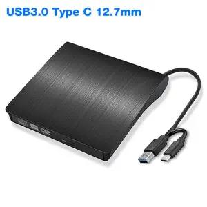 CD롬 플레이어 노트북 노트북용 USB 30 C 슬림 DVD 외장 인 SATA-USB CD ROM ODD 케이스 박스 캐디 95mm 12