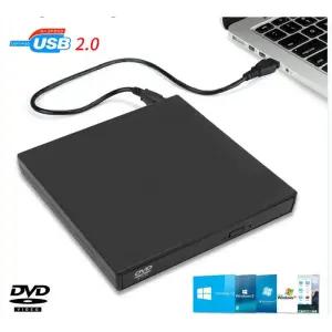 CD롬 플레이어 USB 외부 CD DVD 리더 CDDVD 드 USB20 디스크 Macbook 노트북 데스크탑 PC CD-ROM DVD-ROM