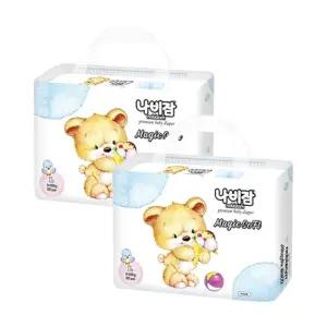 나비잠 기저귀 매직소프트 밴드형 추천 대형 36매X2팩 BNS