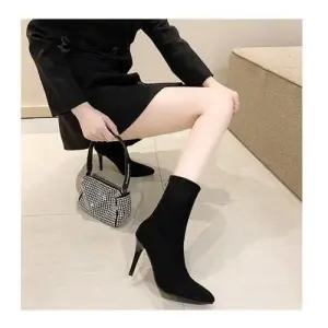 K21 스웨이드 여성 하이힐 앵클 부츠 W963EC5