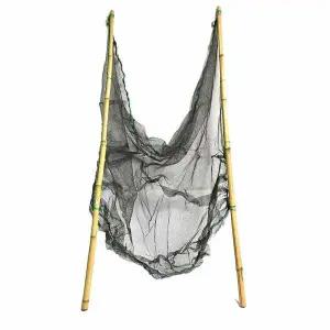 대나무 족대 1개 그물망 무게추 바구니 물고기 뜰채 뜰망