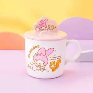 산리오 마이멜로디 뚜껑 거치대 머그컵 400ml WEBFB9B